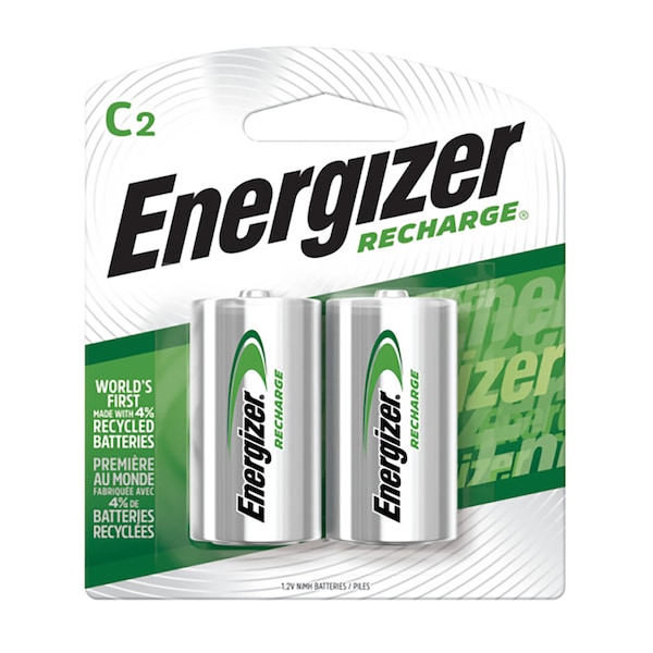 Energizer Energizer Recharge NiMH C 1.2 V 2500 mAh Rechargeable Battery NH35BP-2R2 2 pk NH35BP-2(R2) - main